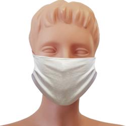 Non-Medical Handmade White Cotton Face Mask - Pack of 5 (Available for UAE Customers Only)