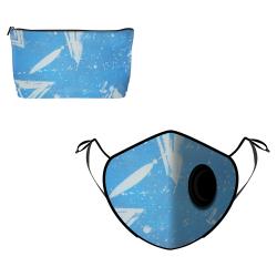 Fine Guard By Caroline Reusable N95 Face Mask, Breezy Blues - Large (Available for UAE Customers Only)