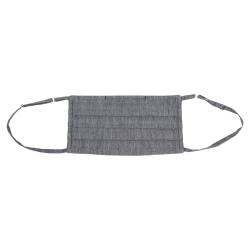 Collars & Cuffs Non-Medical Handmade Grey Herringbone Face Mask (Available for UAE Customers Only)