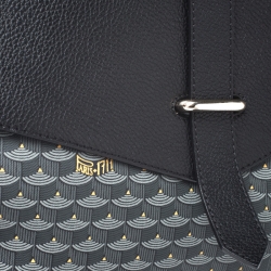 Faure Le Page Black/Grey Canvas and Leather Express 36 Bag