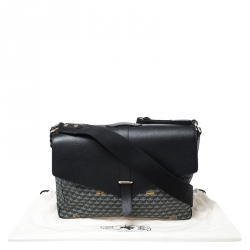 Faure Le Page Black/Grey Canvas and Leather Express 36 Bag