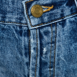 Fear Of God Fifth Collection Indigo Distressed Denim Shorts M