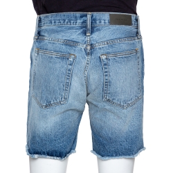 Fear Of God Fifth Collection Indigo Distressed Denim Shorts M