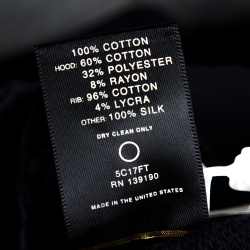 Fear of God Fifth Collection Navy Blue Cotton Hooded Sweatshirt L