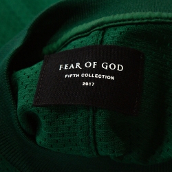 Fear of God Green Mesh Jersey Oversized T-Shirt S