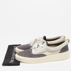 Fear Of God Two Tone Suede Low Top Sneakers Size 46