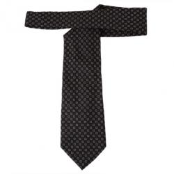 مملوكة مسبقًا Fendi Black Silk Embroidered Tie