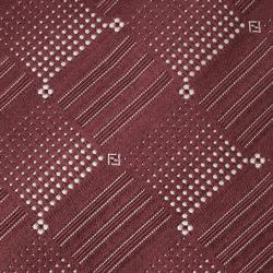 Pre Owned Fendi Maroon Silk Embroidered Tie