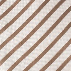 Pre Owned Fendi Cream Striped Silk Tie