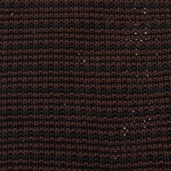 Pre Owned Fendi Brown Woven Silk Tie