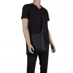 Fendi Black Selleria Leather Messenger Bag