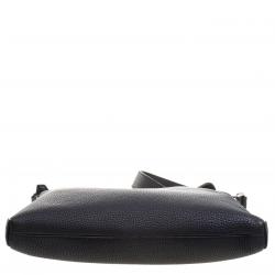 Fendi Black Selleria Leather Messenger Bag