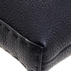 Fendi Black Selleria Leather Messenger Bag