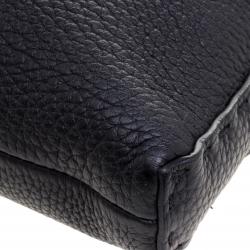 Fendi Black Selleria Leather Messenger Bag
