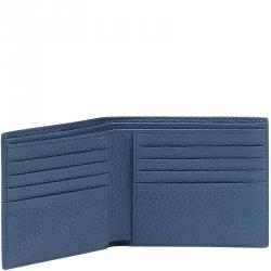 Fendi Blue Roman Leather Bifold Wallet