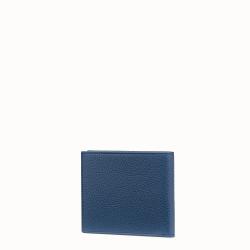 Fendi Blue Roman Leather Bifold Wallet