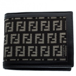 Fendi Tobacco Zucchino Canvas Bi-Fold Wallet