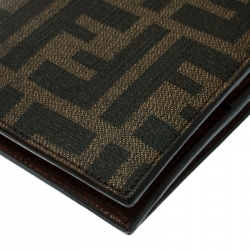 Fendi Tobacco Zucca Coated Canvas Bifold Wallet