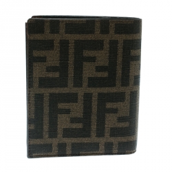 Fendi Tobacco Zucca Coated Canvas Bifold Wallet