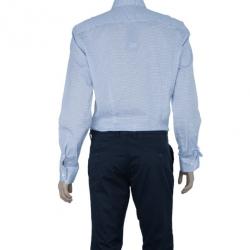 Fendi Light Blue Check Shirt EU40