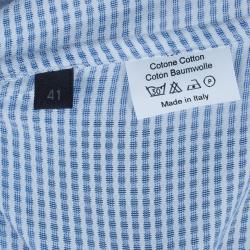 Fendi Light Blue Check Shirt EU40