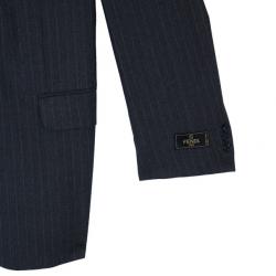 Fendi Uomo Pinstriped Grey Suit EU52
