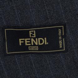 Fendi Uomo Pinstriped Grey Suit EU52