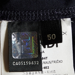 Fendi Night Blue Bag Bugs Appliqued Cotton Long Sleeve T-Shirt L