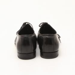 Fendi Black Brogue Lace Up Men Oxfords Size 42