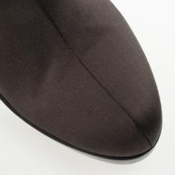 مملوكة مسبقًا Fendi Brown Satin Ankle Booties Size 38