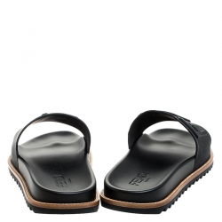 Fendi Black PVC Slide Sandals Size 41