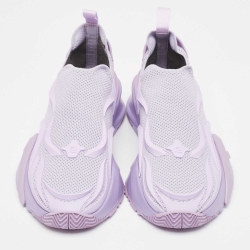 Fendi Purple Mesh and Leather Flow Slip On Sneakers Size 41