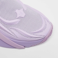 Fendi Purple Mesh and Leather Flow Slip On Sneakers Size 41