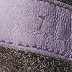 Fendi Purple Mesh and Leather Flow Slip On Sneakers Size 41