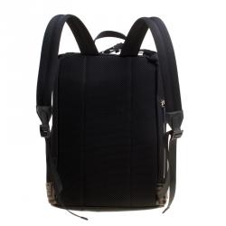 Pre Owned Fendi Black Nylon Zaino Santander Backpack