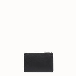 Fendi Black Roman Leather Bag Bugs Eyes Inlay Clutch