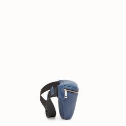 Pre Owned Fendi Blue Romano Leather Belt Bag