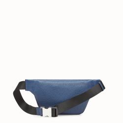 Pre Owned Fendi Blue Romano Leather Belt Bag
