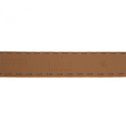 Fendi Beige Leather Belt 105CM