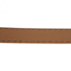 Fendi Beige Leather Belt 105CM