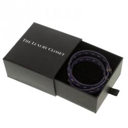 Pre Owned سوار فندي سيليريا جلد بنفسجي ثنائي اللف