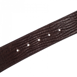 Fendi Tobacco Zucca Coated Canvas Enamel Buckle Belt 90CM