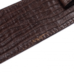 Fendi Tobacco Zucca Coated Canvas Enamel Buckle Belt 90CM