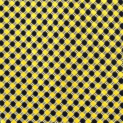 Fendi Yellow Printed Woven Silk Tie