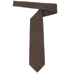 مملوكة مسبقًا Fendi Dark Brown Zucchino Monogram Tie
