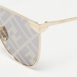 Fendi Gold FF Fabulous FF 0467/S Shield Sunglasses