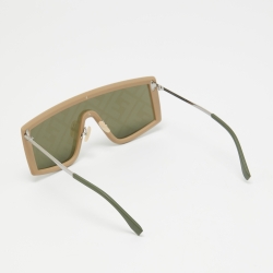 Fendi Green/Black FF M0076/G/S Shield Sunglasses