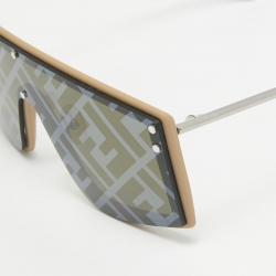 Fendi Green/Black FF M0076/G/S Shield Sunglasses