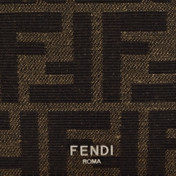 Fendi Tobacco Zucca Canvas Passport Holder