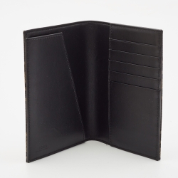 Fendi Tobacco Zucca Canvas Passport Holder